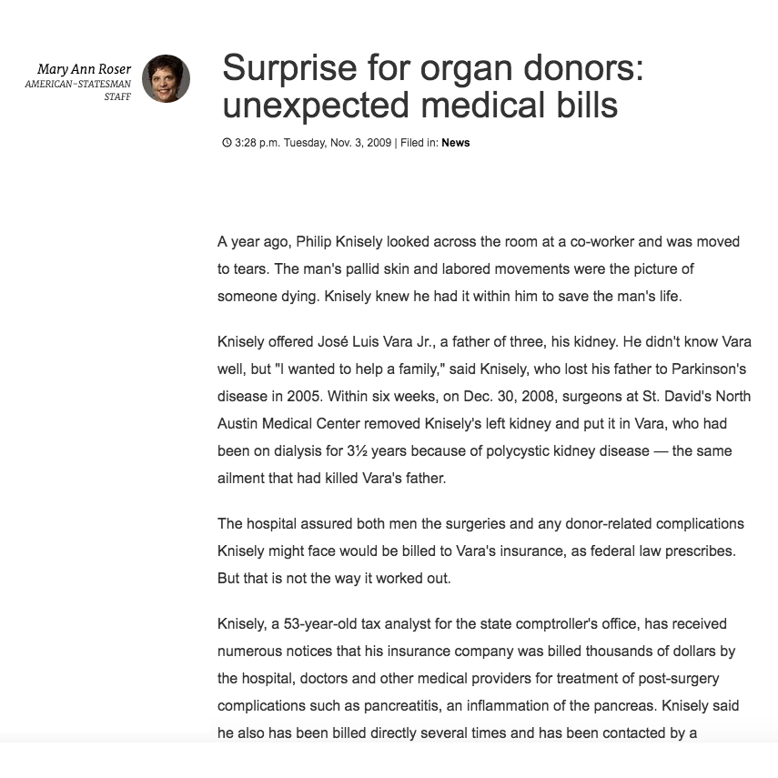 Organ Donors Roser Prose